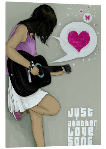 Akrylbillede Love song
