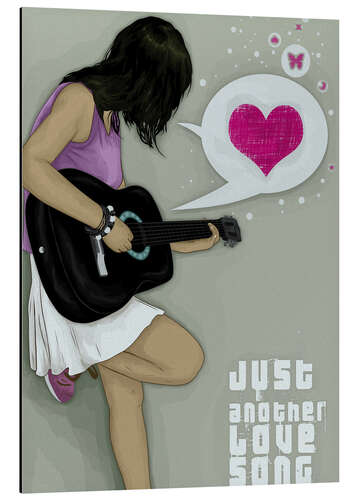 Tableau en aluminium Love song