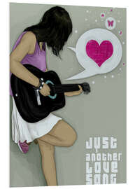 Hartschaumbild Love song