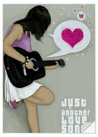 Wandsticker Love song