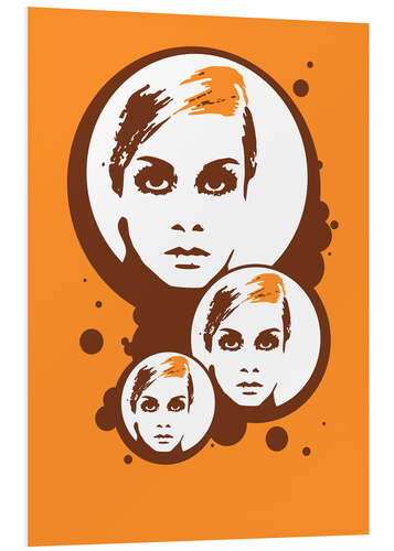 Stampa su PVC Twiggy Mathmos Orange