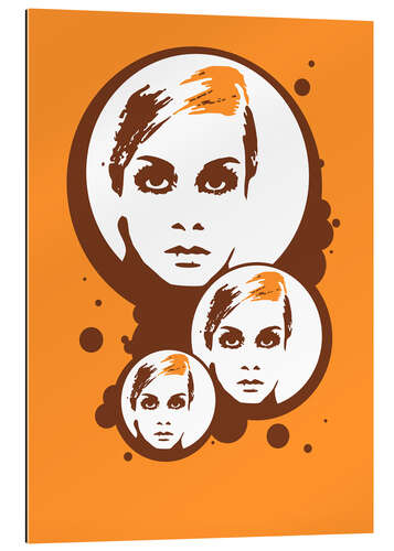 Gallery print Twiggy Mathmos Orange