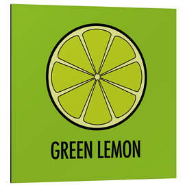 Aluminium print Green Lemon Juice