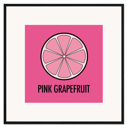 Kehystetty taidepainatus Pink Grapefruit Juice