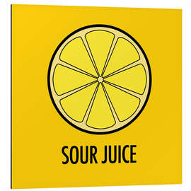 Aluminium print Sour Juice