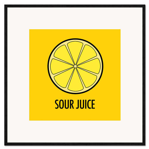 Plakat artystyczny premium w ramie Sour Juice