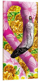 Foam board print Oriental Pink Flamingo