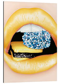 Quadro em alumínio Sweet Lips - Sergio Laskin
