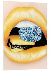 Quadro em PVC Sweet Lips - Sergio Laskin