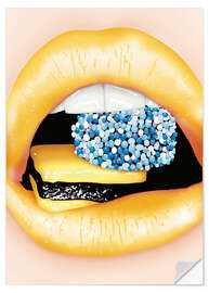 Autocolante decorativo Sweet Lips - Sergio Laskin