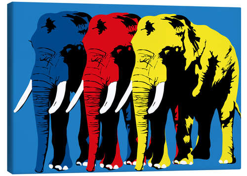 Canvas print Elephant Walk