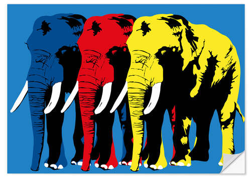 Wall sticker Elephant Walk