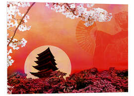 Foam board print Rising Sun