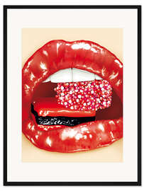 Gerahmter Kunstdruck strawberry #2