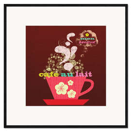 Framed art print Cafe Au Lait