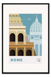 Gerahmter Kunstdruck Rome