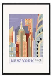 Gerahmter Kunstdruck New York