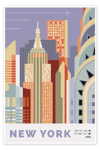Poster New York, skyline