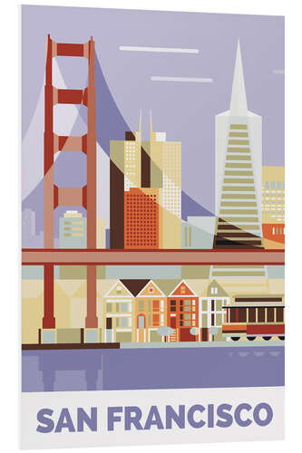 Foam board print golden gate bridge