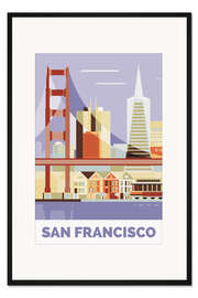 Gerahmter Kunstdruck San Francisco