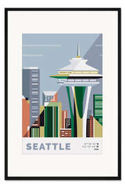 Gerahmter Kunstdruck Seattle