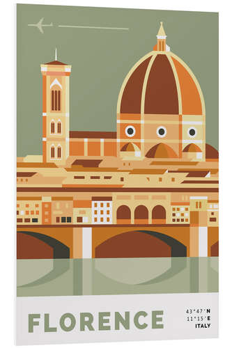 Foam board print duomo in florence