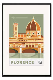 Gerahmter Kunstdruck Florence