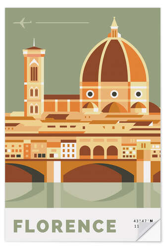 Wall sticker duomo in florence