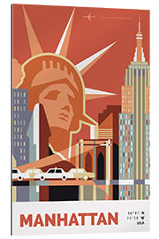 Tableau en plexi-alu New-York Manhattan