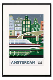 Gerahmter Kunstdruck Amsterdam