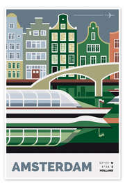 Wandbild  Amsterdam - Nigel Sandor