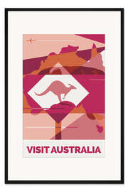 Gerahmter Kunstdruck Visit Australia