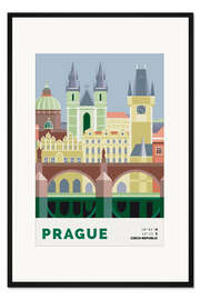 Gerahmter Kunstdruck Prague