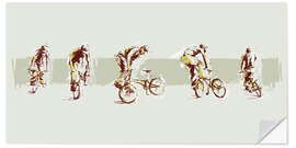 Wall sticker bmx sequence
