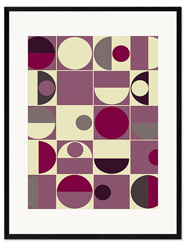 Framed art print Panton malve