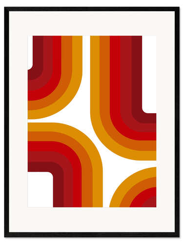 Plakat artystyczny premium w ramie Retro bow