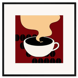 Gerahmter Kunstdruck Hot Coffee