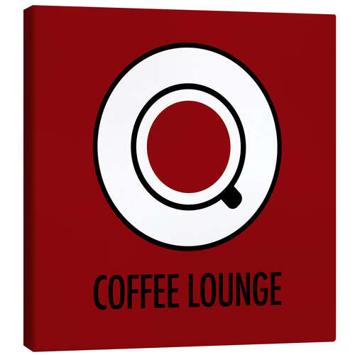 Canvas print Coffee lounge, red