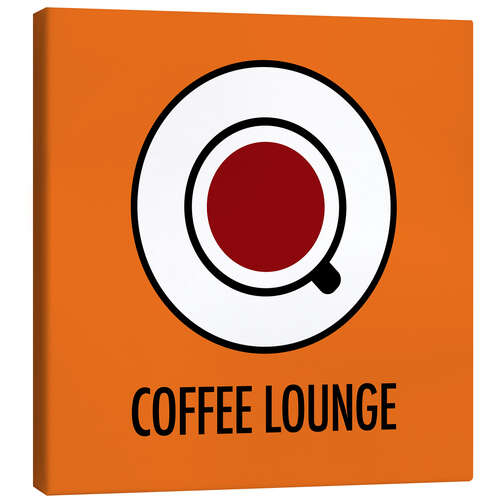 Canvas print Coffee Lounge, orange