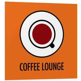 Stampa su PVC Coffee Lounge, orange