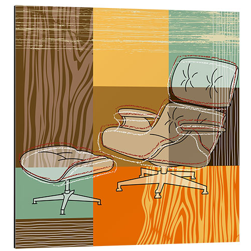 Tableau en aluminium Lounge Chair V