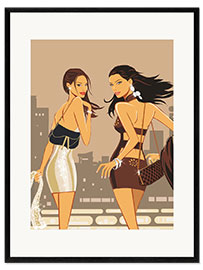 Framed art print Fashion Models