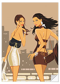 Selvklebende plakat Fashion Models