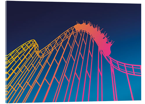 Acrylic print Roller coaster