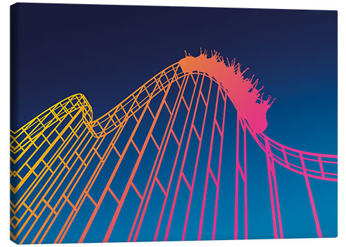 Canvas print Roller coaster