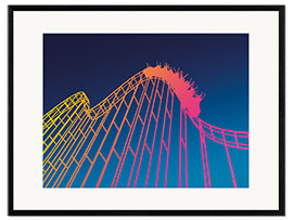 Framed art print Roller coaster