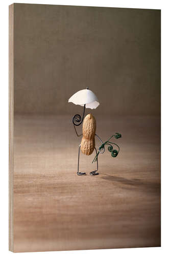 Hout print Simple Things - Taking a Walk