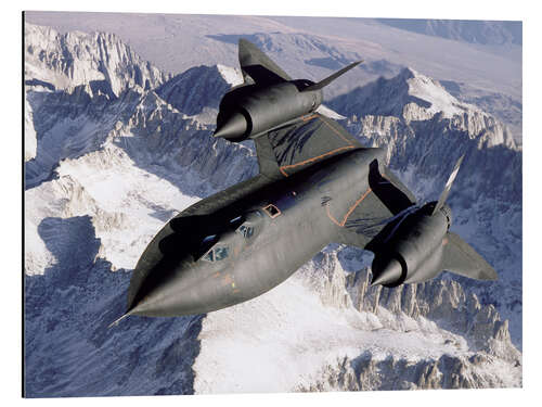 Quadro em alumínio SR-71B Blackbird in Flight