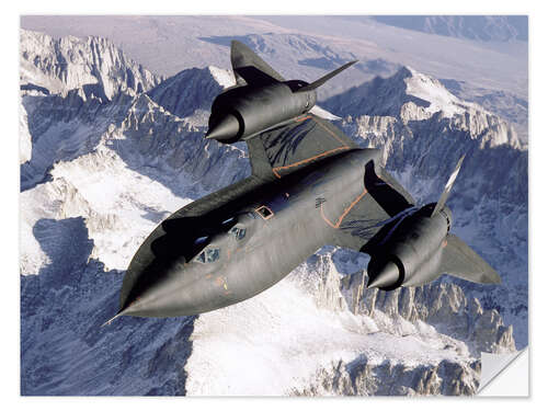 Naklejka na ścianę SR-71B Blackbird in Flight