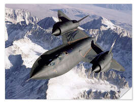 Vinilo para la pared SR-71B Blackbird in Flight